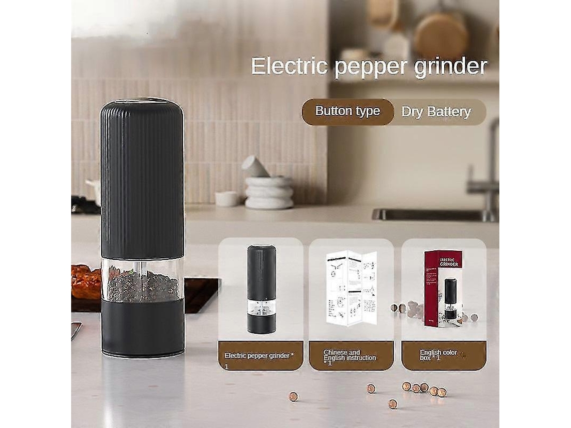 Moedor De Sal E Pimenta Elétrico Por Gravidade, Ajustável E Automático. Nostalgia88