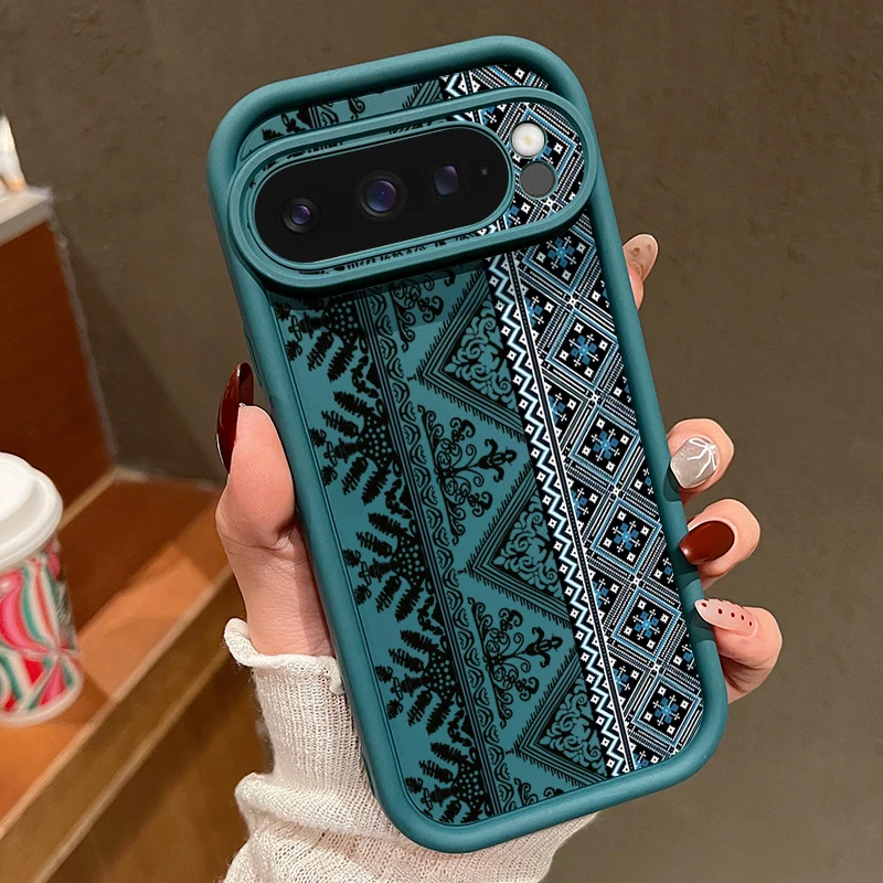 Capa Para Celular Google Pixel 8 Pro Com Estampa Retrô (azul), Capa Macia De Tpu Resistente A Impactos.
