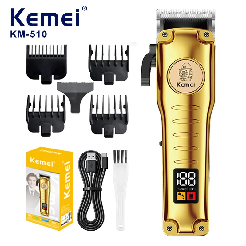 (dourado) Máquina De Cortar Cabelo Elétrica Portátil Para Viagem, Aparador De Cabelo Pequeno E Recarregável Sem Fio, Lâmina De Corte