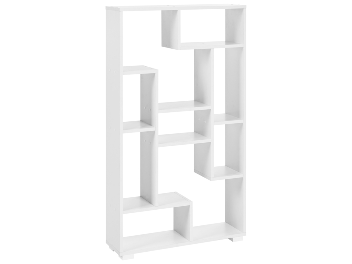 Estante BELIANI Alma de Aglomerado de madeira Branco 70x20x122