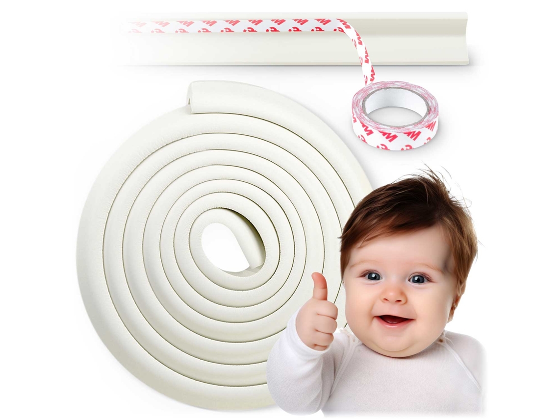 Cinta Protetora De Espuma Ricokids 798710, Branca, 6 Metros - Segurança Para Crianças