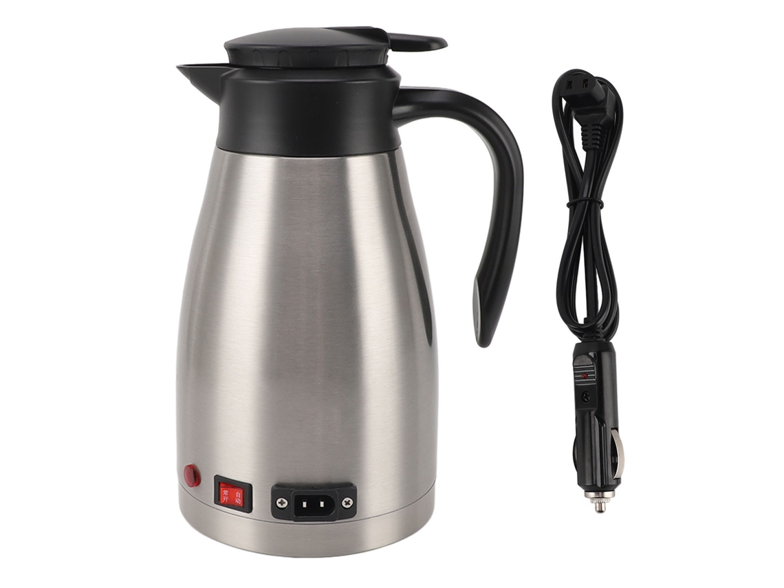 Caldeira Elétrica Portátil 12v aço inox 1300ml para viagem