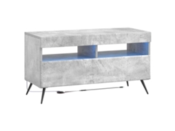 Vidaxl Gabinete De Tv Led Cinzento Cimento Derivados De Madeira