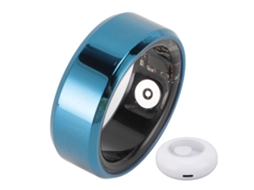 Mali anel Inteligente Azul Aço Inoxidável Resistente À Água Ip68 Pedometer Monitor de Saúde Fitness Recarregável