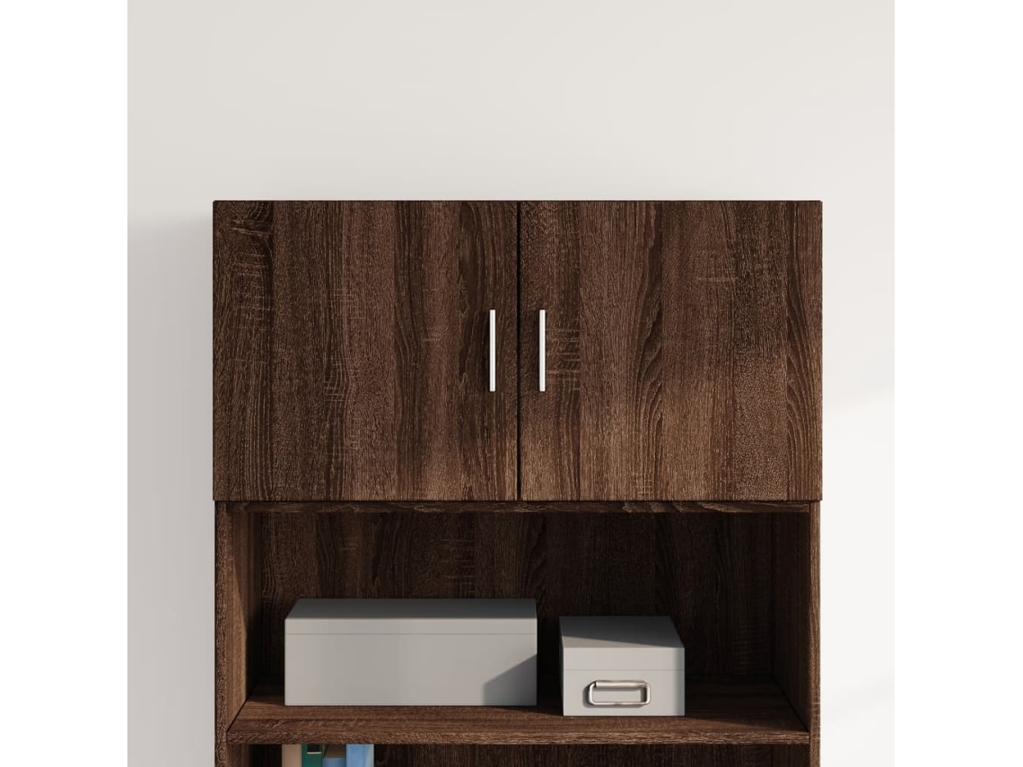 Armario de pared 80x42,5x40cm Derivados de madera de roble marrón