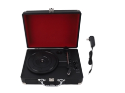 Tocador de vinil Bluetooth portátil EOOCOO entrada auxiliar