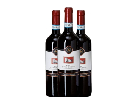Vinho CAMIGLIANO Sangiovese Rosso di Montalcino (0.75 L - 3 Unidades)
