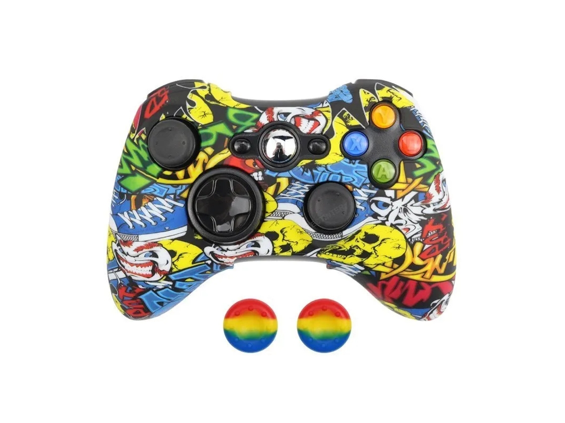 Capa Comando Para Xbox360, Capa Protetora De Silicone Antiderrapante Com Botão De Polegar Cuich