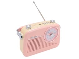 Aetheria alto falante Bluetooth Portátil Mini com Usb Fm Am Sw Versátil Conexão Confiável Rosa Plug Us 110v