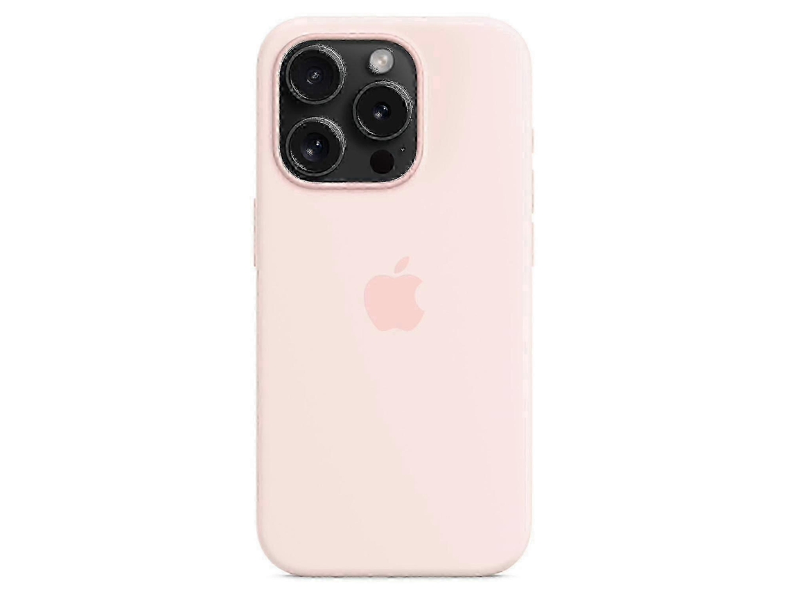 Nova Capa De Silicone Para Iphone 15 Pro, Compatível Com Magsafe, Capa Protetora, Cor Rosa Styjx