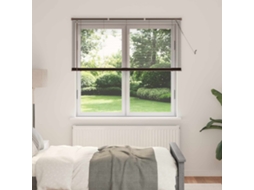 Vidaxl Cortina Veneziana Marrom Escuro Com Padrão 150 X 150 Cm 25 Mm