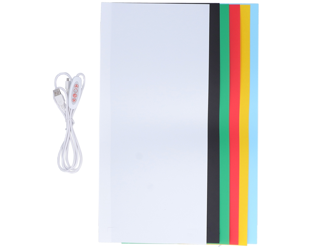 Caja De Fotografía Com Luz Led E 6 Fundos, Estudio De Fotos Plegável Softbox Para Lojas Online