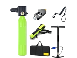 Mini Respirador SFUSHOS com Cilindro de Oxigênio 1l, Preto