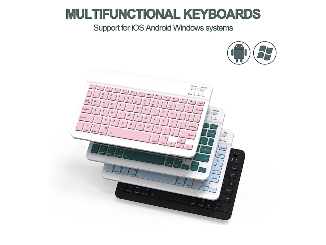 Capa Para Samsung Galaxy Tab S9 Com Teclado Teclas Abs 80 Dias De Standby 60h De Funcionamento