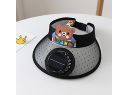 Chapéu feminino com ventilador USB, proteção solar, UV, várias cores