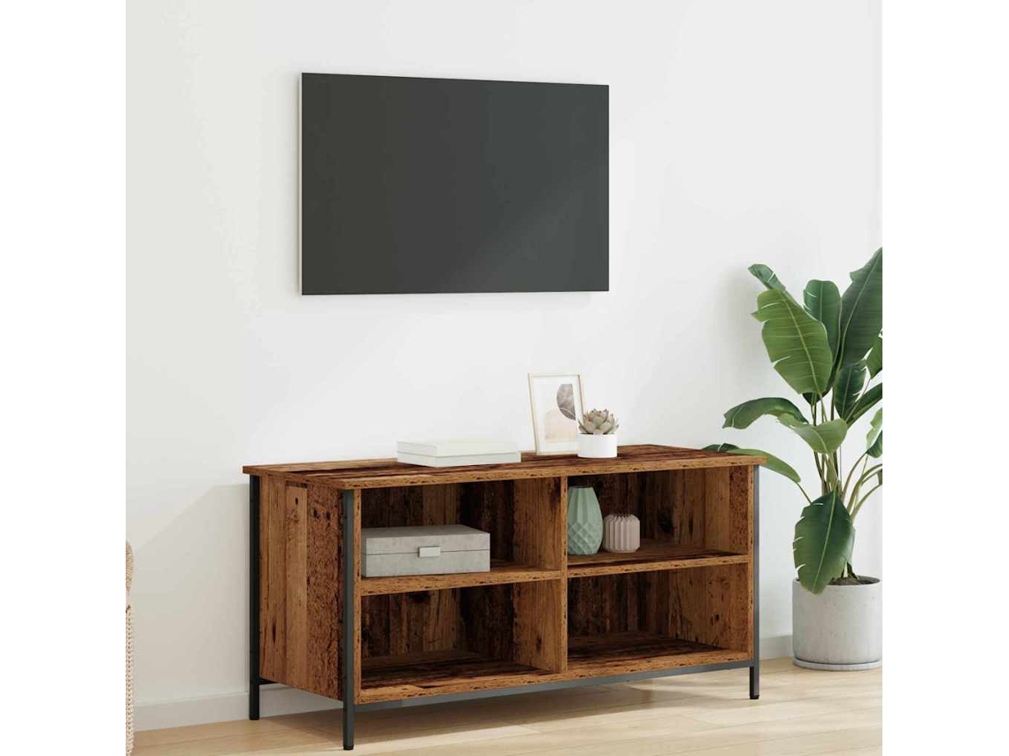 Vidaxl Gabinete Para Tv Madeira Antiga 100 X 40 X 50 Cm