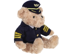 Pelúcia Em Uniforme De Comissário Bordo, Macia E Fofinha, Perfeita