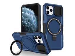 Capa Zruxe Compativel Com Iphone 11 Pro (sliding Camshield - Magsafe - Tpu Hybrid Pc - Azul Royal)