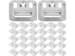Conjunto De 300 Peças De Suportes De Parede Em Aço Inoxidável Para Painéis Integrados.