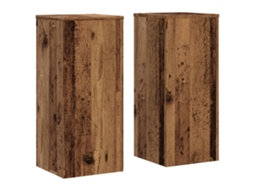 Plant Stand, Plant Stands Vidaxl Marrom Madeira Processada (30 X 30 X 70 Cm)