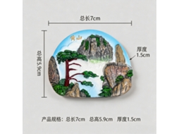 Ímã De Geladeira Com Imagem De Huangshan, Representando Pinheiros Em Boas-vindas Em Huangshan, Anhui.