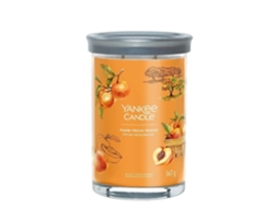Yankee Candle Candela Giara Grande Tumbler Pêssego Fresco Da Fazenda