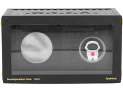 Caixa De Som Bluetooth Planet Night Light, Portátil, Com Som Surround Hifi De 360 Graus E Modo Aux ( Gokoco
