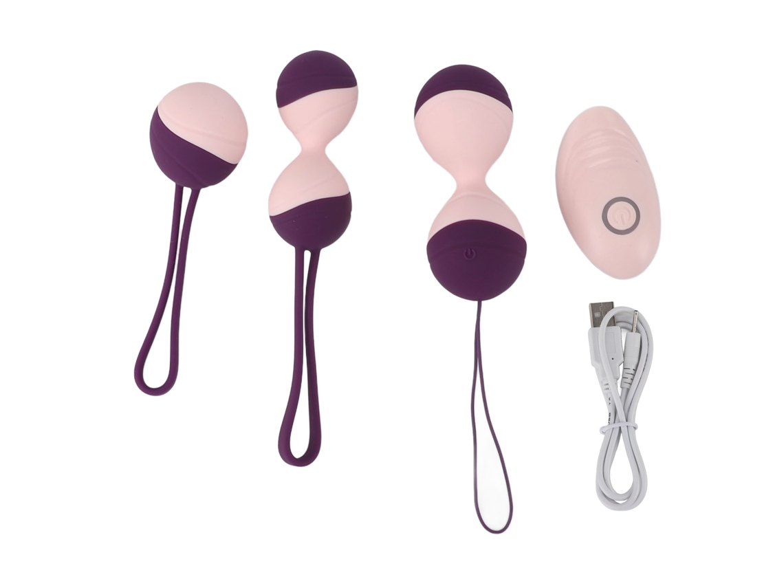 Kit De 3 Bolas Para Exercícios De Fortalecimento Do Assoalho Pélvico Para Mulheres