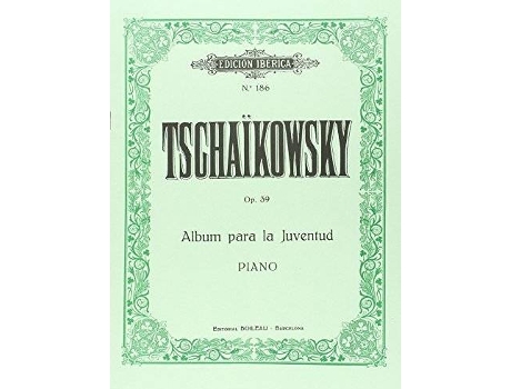 Livro Album Para La Juventud Op.39 de Piotr Ilyich Tchaikovsky (Espanhol)