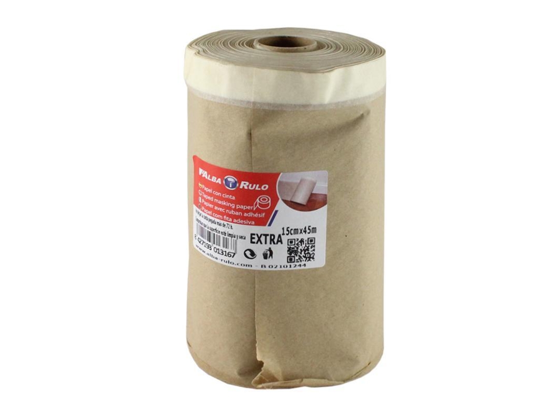 Papel con cinta adhesiva 013167 150mmx45mt