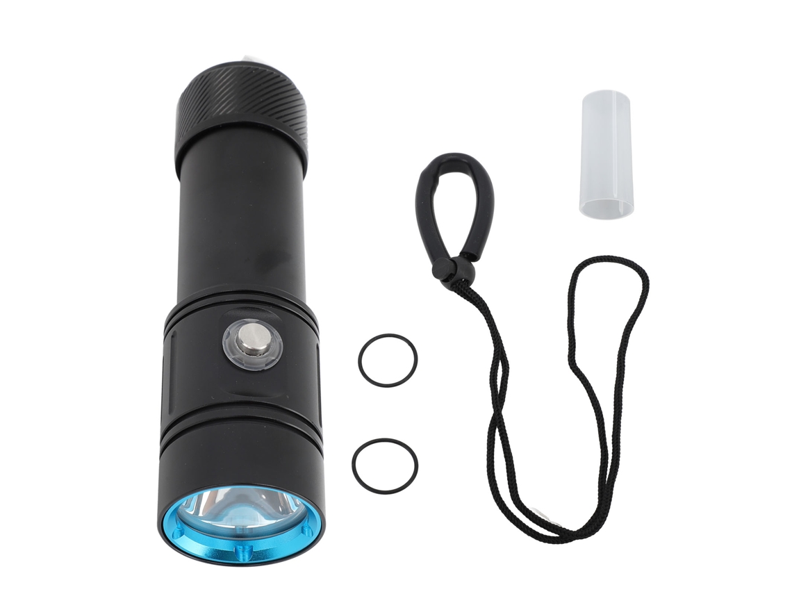 Lanterna de Mergulho 5000lm IPX8 Submersível 4 Modos | S/MARCA