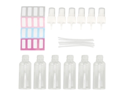 6 Conjuntos De Frascos Dispensadores De Viaje Com Spray Fino, Capa Transparente, Portátiles E Divididos Para Viagens, Negócios E Acampamento
