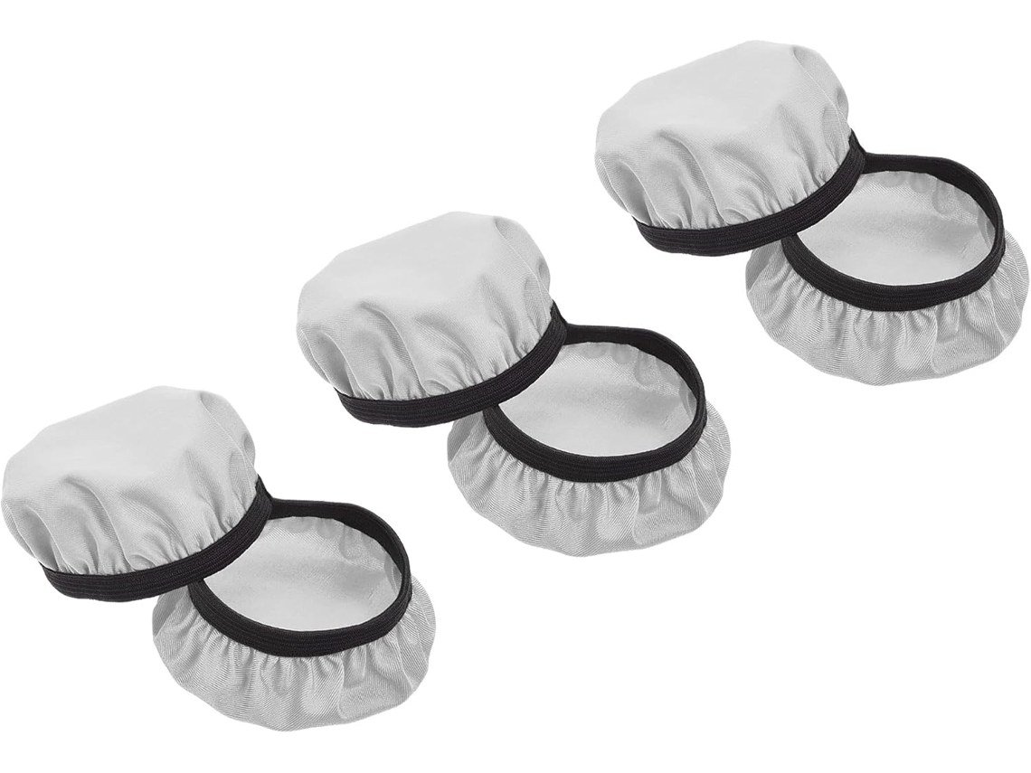 Capas De Fone De Ouvido Laváveis De Tecido Flexível Cinza Brilvibera