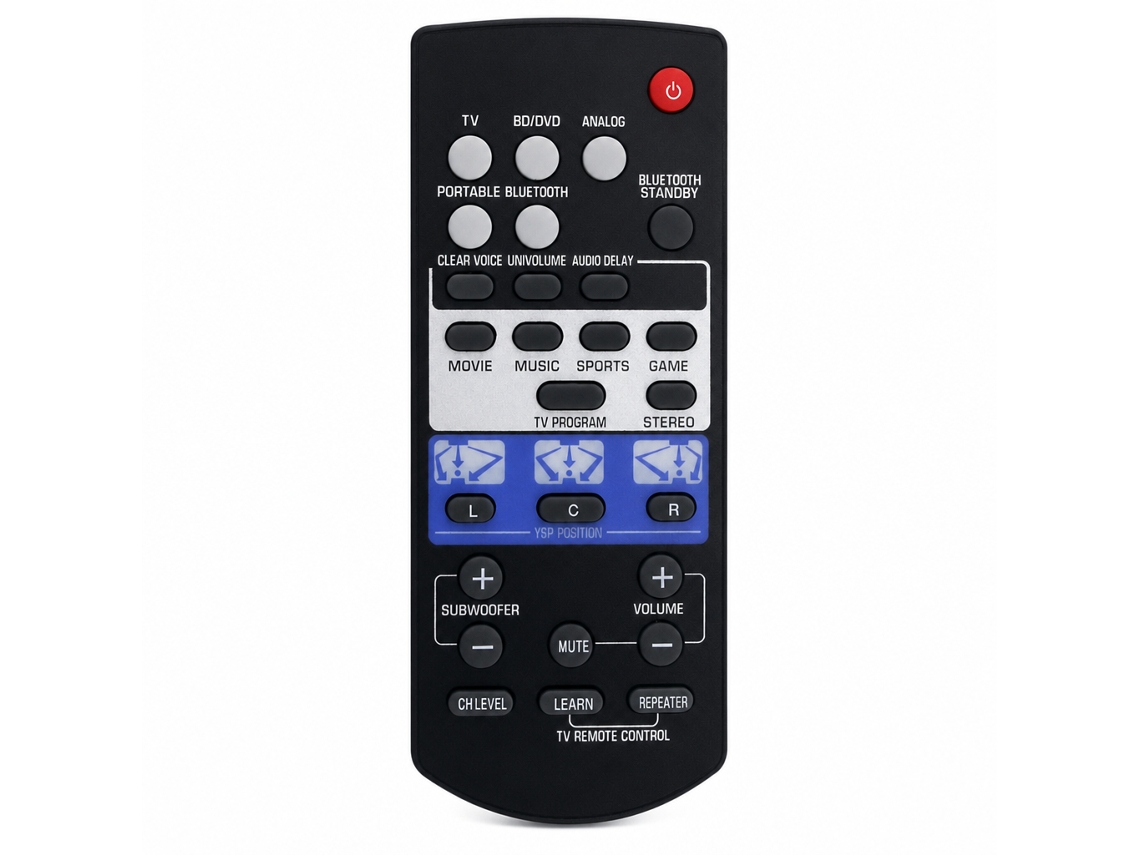 Comando À Distância Compatível Com Yamaha Fsr80 Zg80760 Para Sistema De Áudio
