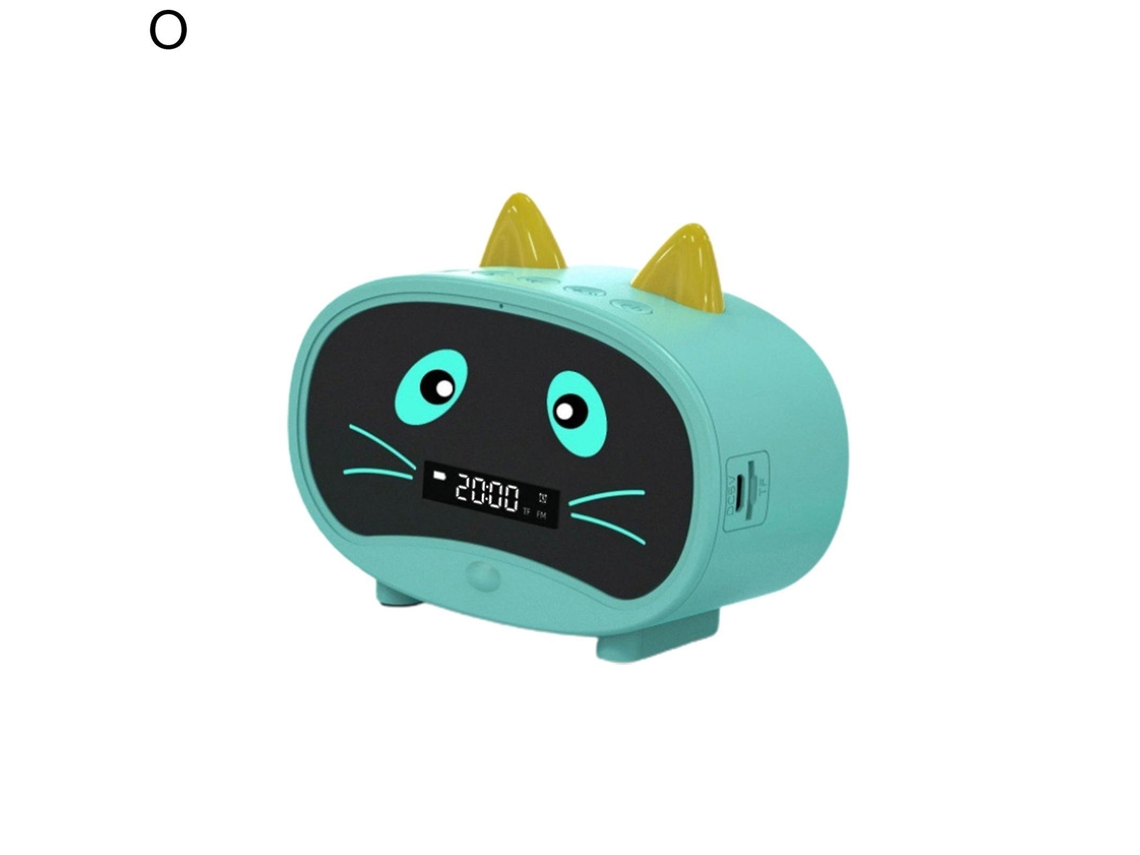 Mini Caixa De Som Bluetooth Portátil Com Despertador, Fofo Gato De Desenho Animado, Caixa De Som Sem Fio Para Áreas Externas Olysi Shop