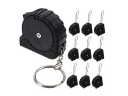 Conjunto De 10 Mini Fitas Métricas Retráteis Bolso Para Chaveiro,