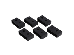 6 Anéis de Segurança para Pulseiras de Relógio, Suportes para Pulseira Ba110 Preto 20mm