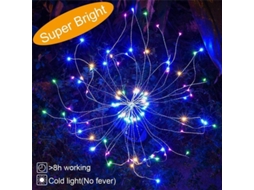 Luzes de decoração solar Nova Line, 120 LEDs, fios de cobre, IP65, modo piscante S/MARCA