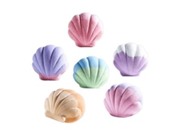 Conjunto De Presente Com 6 Bombas De Banho Artesanais, Bombas De Banho Com Espuma Efervescente, Conchas Do Mar Veganas Zeuxo