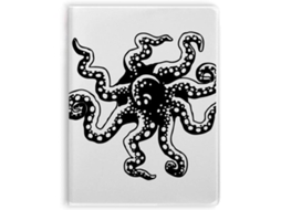 Carnet De Notas Com Sopa De Cobertura Motif Pieuvre Marine Noir