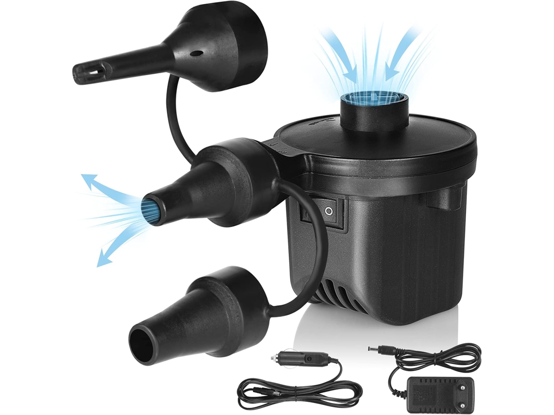 Bomba de Ar Elétrica, Infladora e Desinfladora, Para Colchão, Travesseiro, Barco, AQUAFORGE