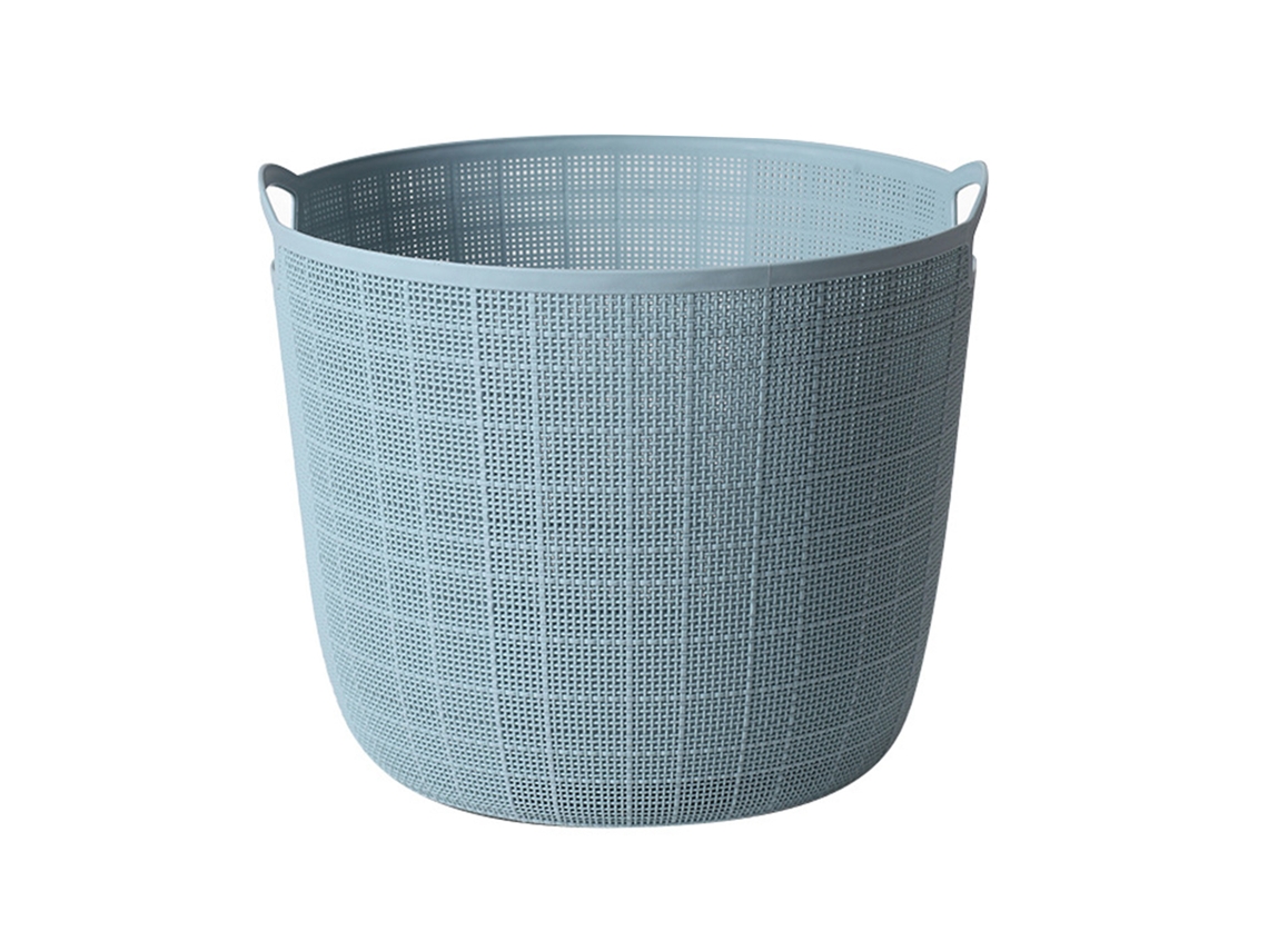 Cesta de Roupa Suja com Alças Capacidade Grande Multifuncional Plástico para Banheiro e Varanda | S/MARCA