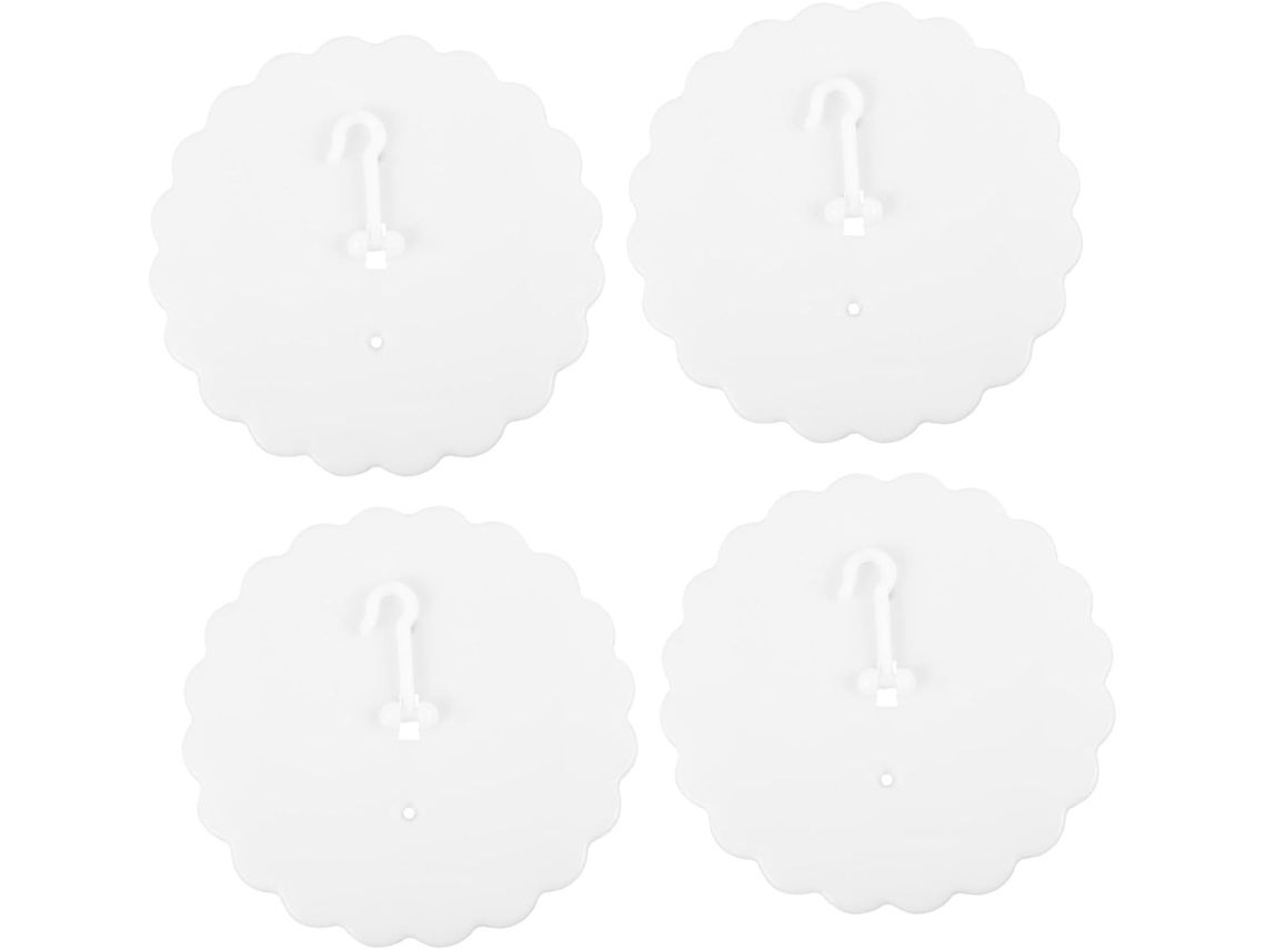 Conjunto De 4-ganchos Adesivos Plástico Para Teto, Substituição De Ganchos Para Dossel Cama, Para Quarto