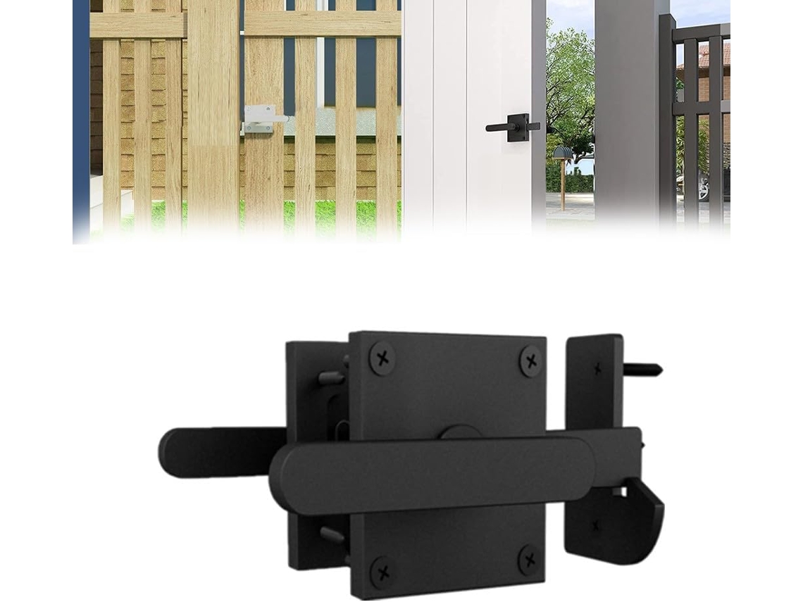 Fecho de Porta Celeiro Duplo com Trava S/MARCA