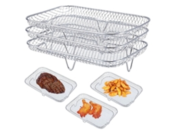 Air Fryer Racks, Non Stick, Easy To Clean, Stackable Storage, Multi tier Baking Steel SUNNY SPACES