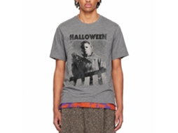 Rockinstone Halloween Mikefade Heather Graphite Adult T-shirt Size:l