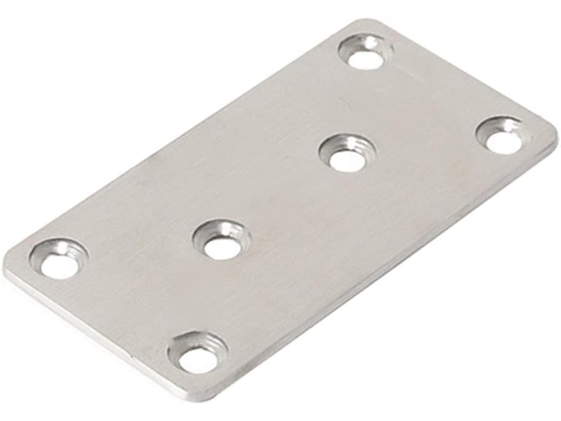 Suporte De Canto Angular Para Reparo Móveis, 6 Furos, Placa De Reparo Plana Em Aço Inoxidável, Material Espesso, Cantos