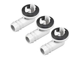 Conector De Curva Para Mangueira De Drenagem De Ar Condicionado 15mm 3pcs Para Unidades Split Mini E Janela