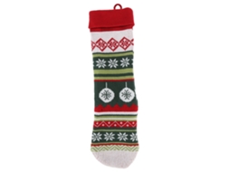 Decoração Natal Meia Criança Saco Presente Lar Rope Vermelha