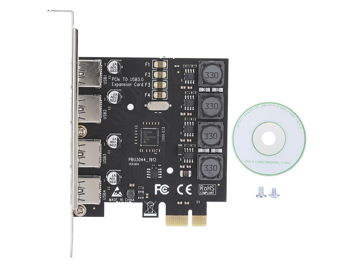 Placa De Expansão (expansão De 4 Portas Pci-e Para Usb3.0)